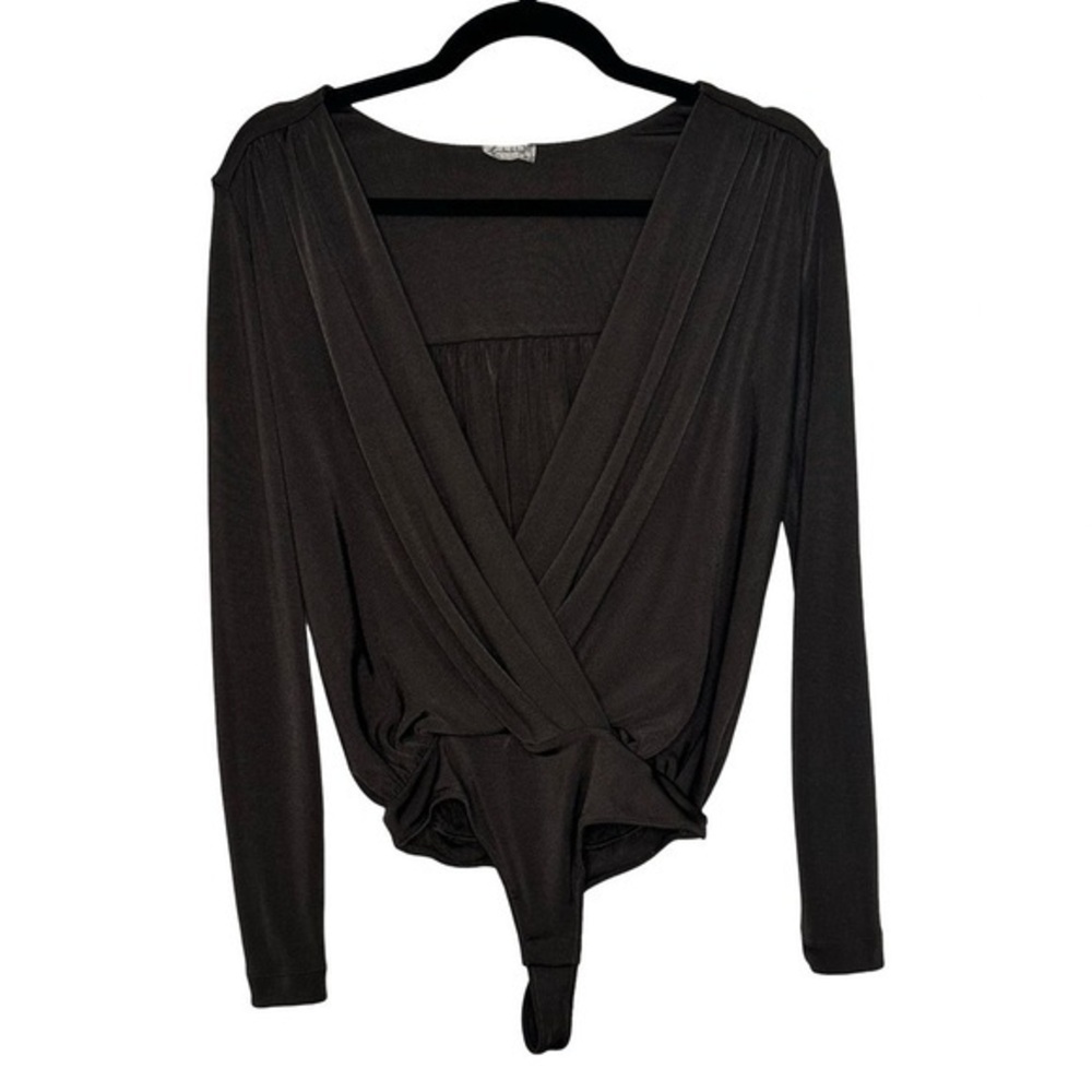 Free‎ People Deep V Body Suit Long Sleeve Size XS